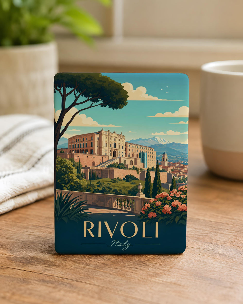 Castello di Rivoli Fridge Magnet, Rivoli Castle Landmark Souvenir Magnet, Italy Travel Keepsake Magnet