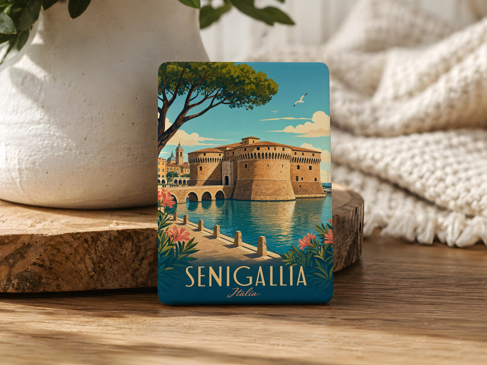 Castello di Senigallia Fridge Magnet, Senigallia Italy Castle Souvenir Magnet, Marche Travel Keepsake Magnet