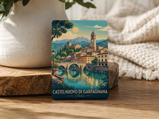 Castelnuovo di Garfagnana Fridge Magnet, Italy Travel Souvenir Magnet, Tuscany Town Landmark Refrigerator Magnet