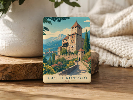 Castel Roncolo Fridge Magnet, Roncolo Castle Souvenir Magnet, Bolzano Italy Travel Keepsake Kitchen Magnet