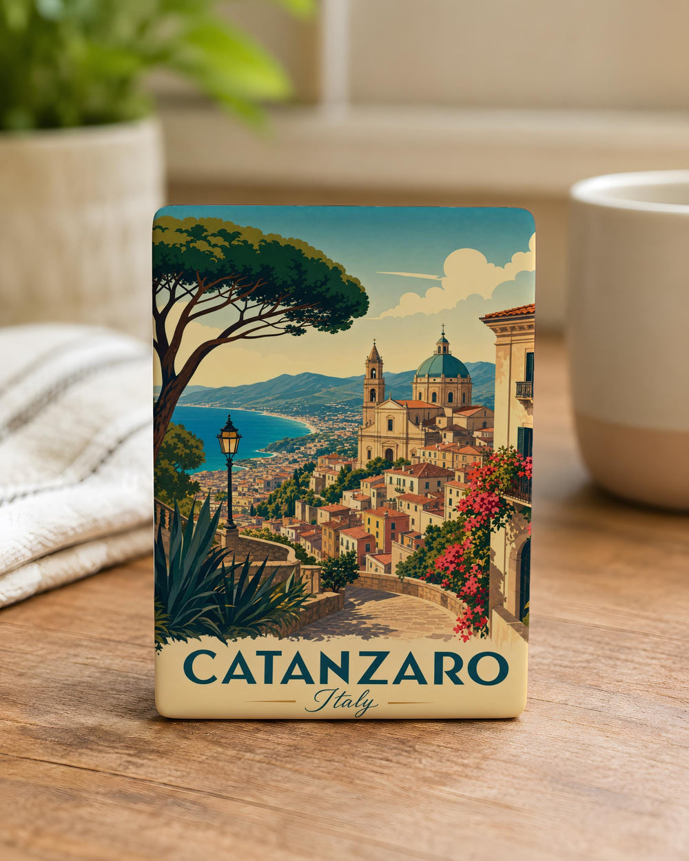 Catanzaro Italy Fridge Magnet, Catanzaro Souvenir Magnet, Calabria Travel Gift, Italy Vacation Keepsake, Italian City Magnet