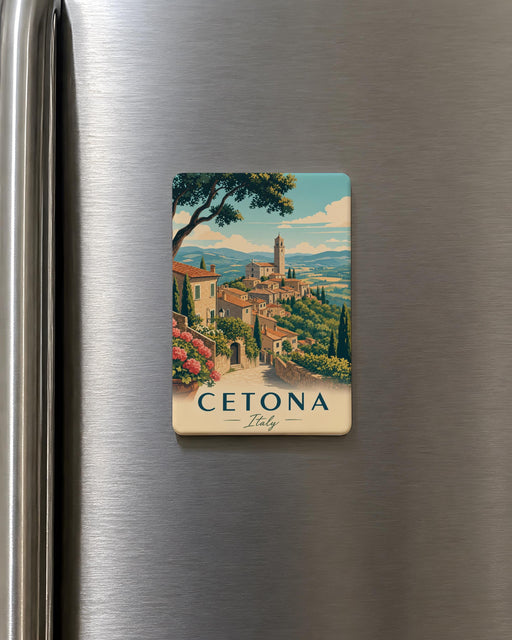 Cetona Italy Fridge Magnet, Tuscany Travel Souvenir, Italian Village Landmark Keepsake, Italy Vacation Gift, Cetona Town Decor