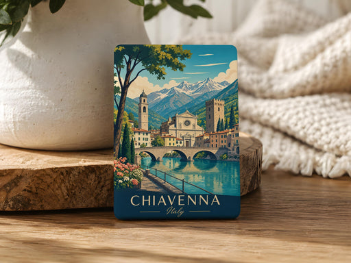 Chiavenna Italy Fridge Magnet, Chiavenna Souvenir Magnet, Italian Travel Keepsake, Italy Vacation Gift, Lombardy Italy Magnet