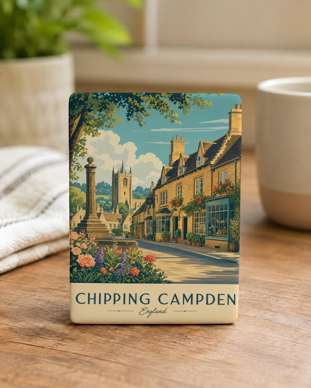 Chipping Campden Fridge Magnet, Cotswolds England Village Souvenir Magnet, Historic Market Town Travel Keepsake