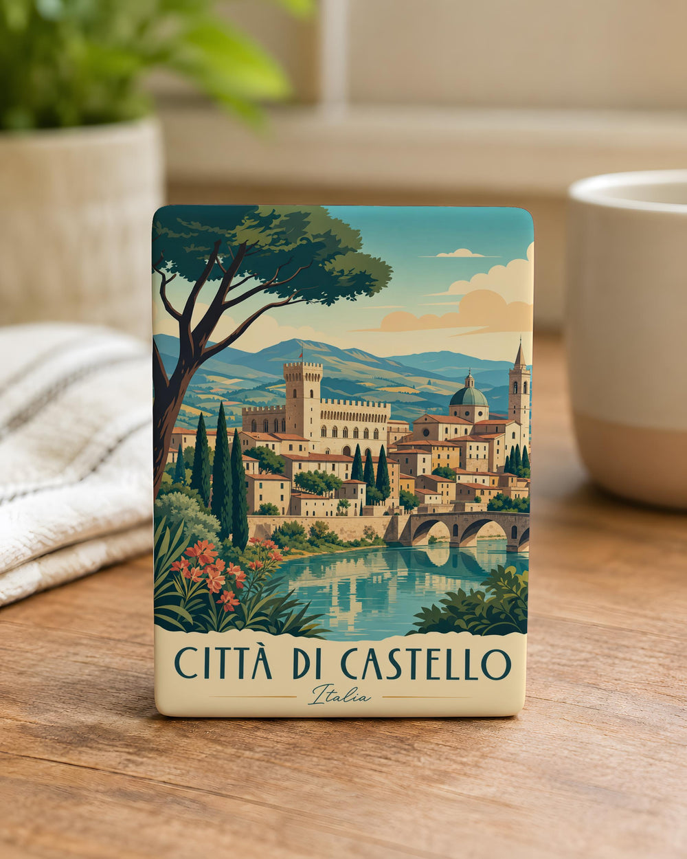 Città di Castello Italy Fridge Magnet, Città di Castello Souvenir Magnet, Umbria Travel Keepsake Refrigerator Magnet