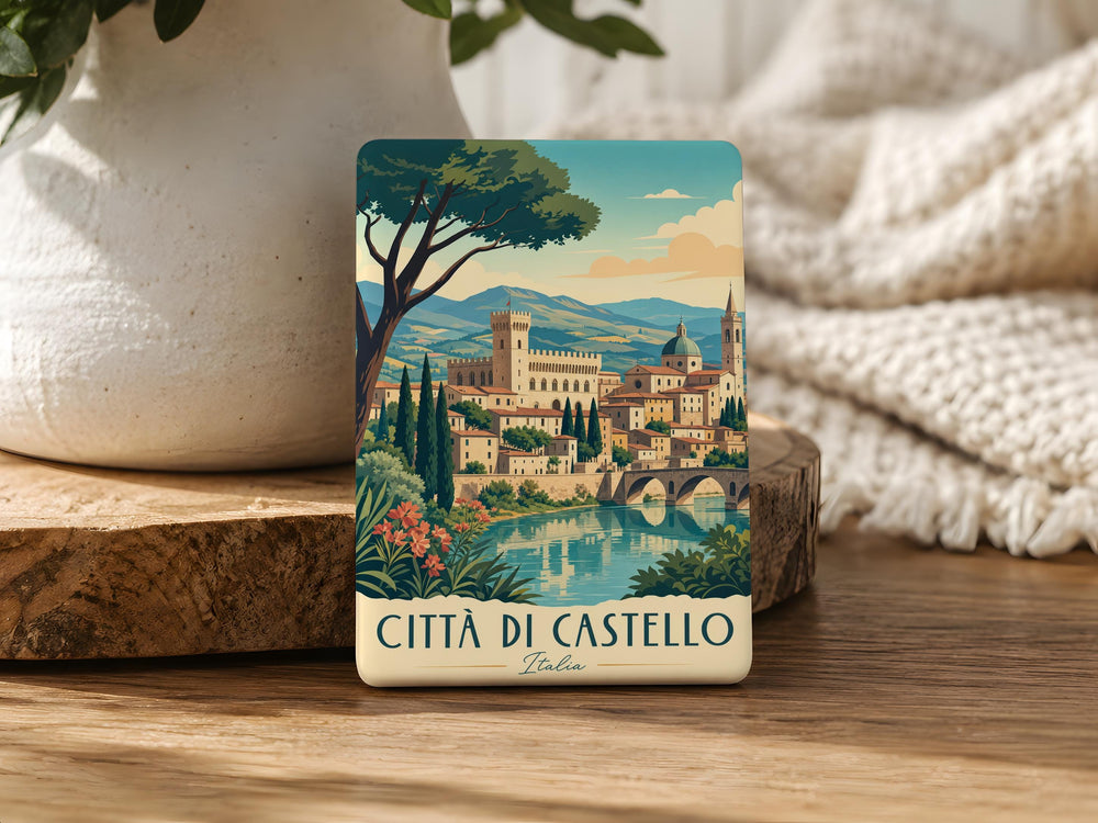 Città di Castello Italy Fridge Magnet, Città di Castello Souvenir Magnet, Umbria Travel Keepsake Refrigerator Magnet