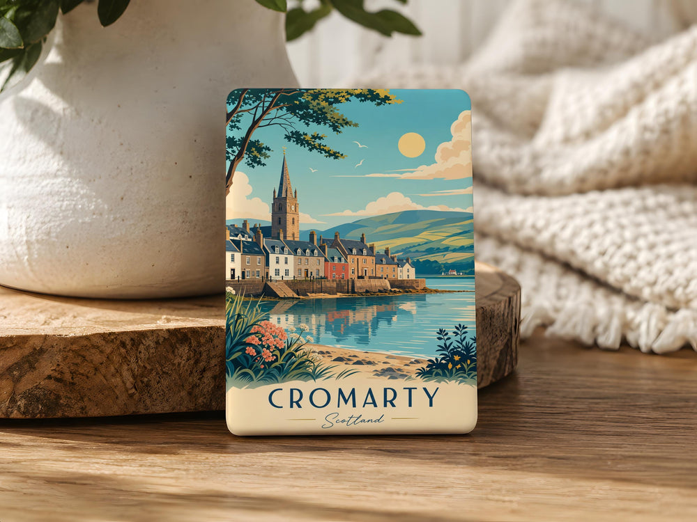 Cromarty Scotland Fridge Magnet, Cromarty Firth Highland Village Souvenir, Scottish Travel Gift, Coastal Town Keepsake Magnet