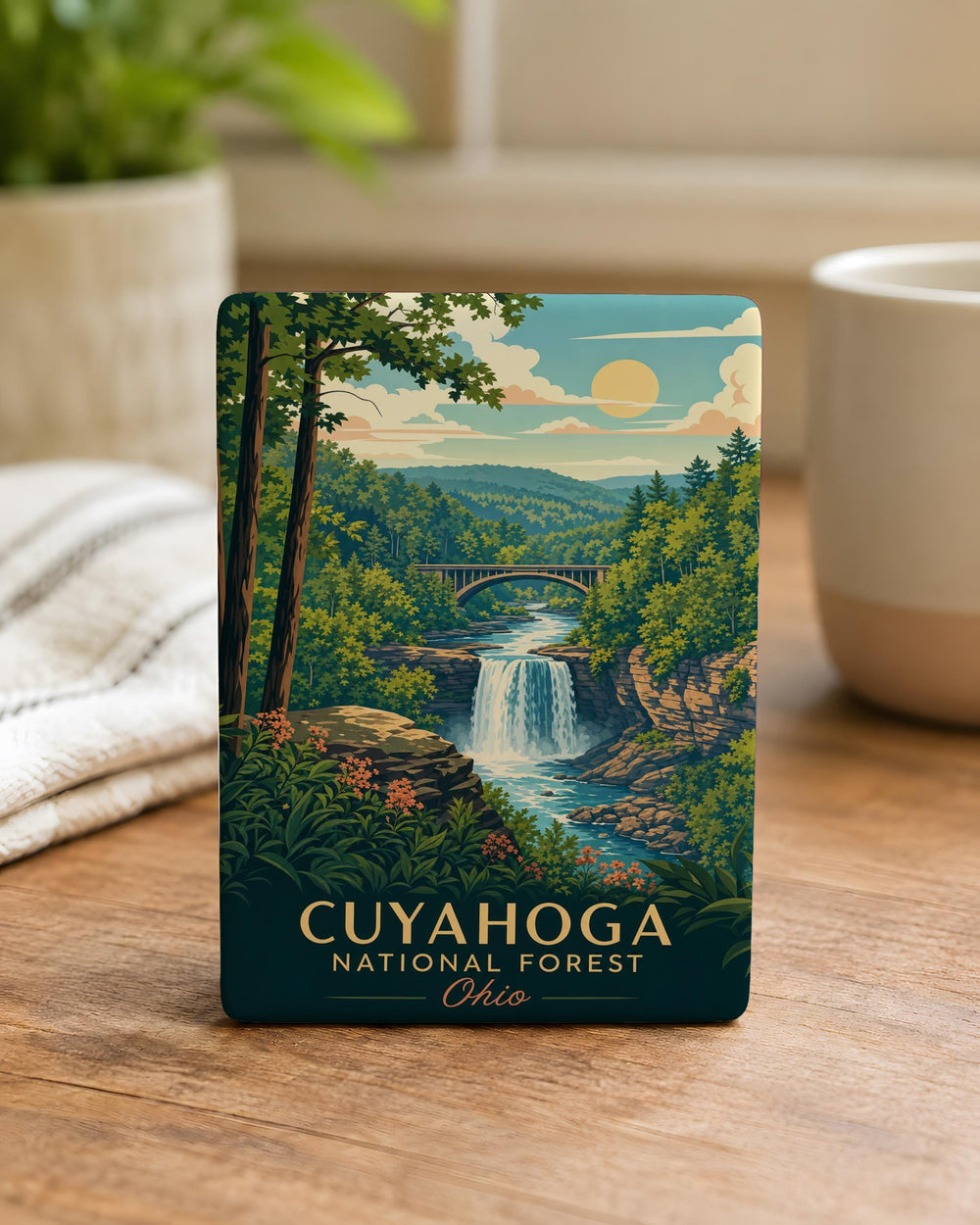Cuyahoga Valley National Park Fridge Magnet, Ohio National Park Souvenir Magnet, Scenic Nature Travel Keepsake Gift