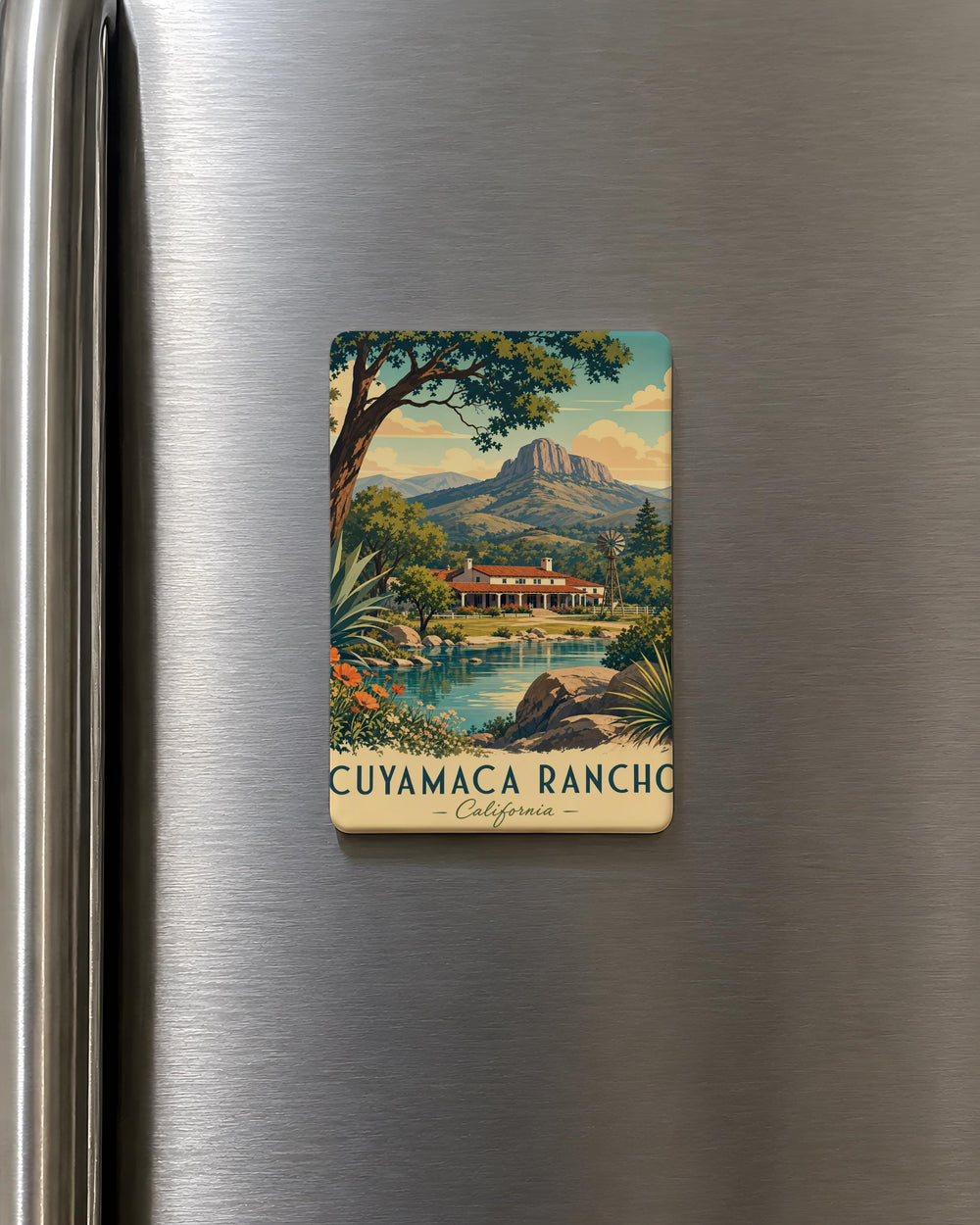 Cuyamaca Rancho State Park Fridge Magnet, California Mountain Forest Nature Souvenir Magnet