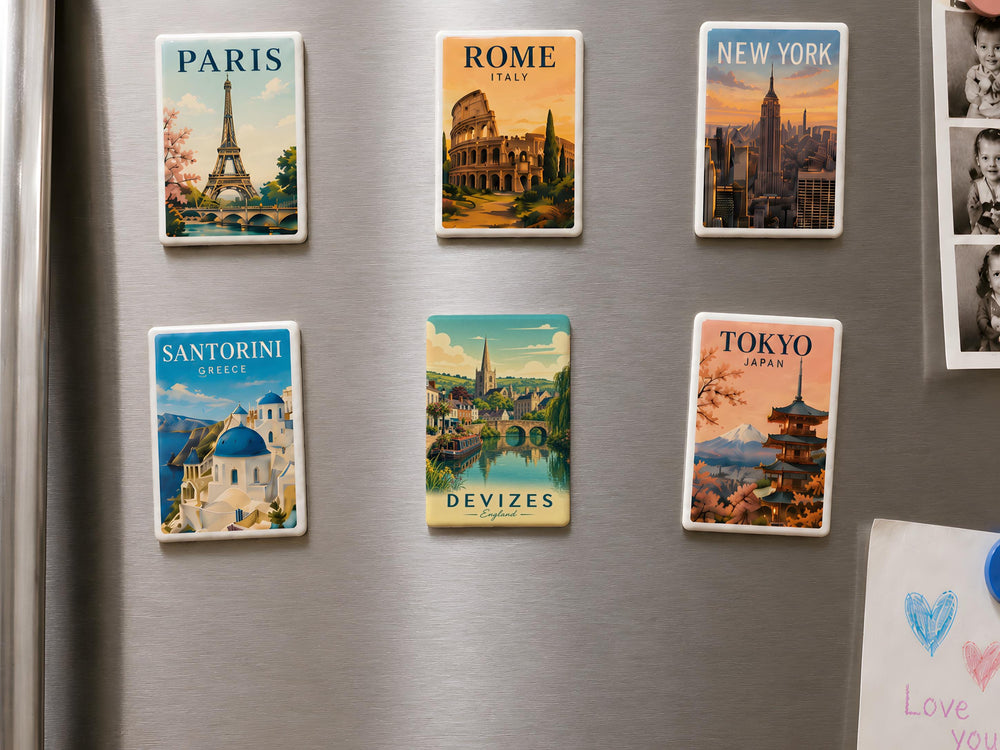 Devizes England Fridge Magnet, Devizes Wiltshire Souvenir Magnet, England Travel Keepsake Magnet, UK Town Landmark Magnet