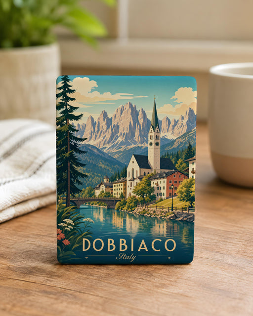 Dobbiaco Italy Fridge Magnet, Toblach Dolomites Souvenir Magnet, South Tyrol Travel Gift, Italian Alps Keepsake