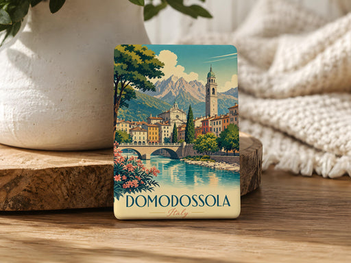 Domodossola Italy Fridge Magnet, Domodossola Souvenir Magnet, Italian Travel Gift, Piedmont Italy Keepsake Magnet