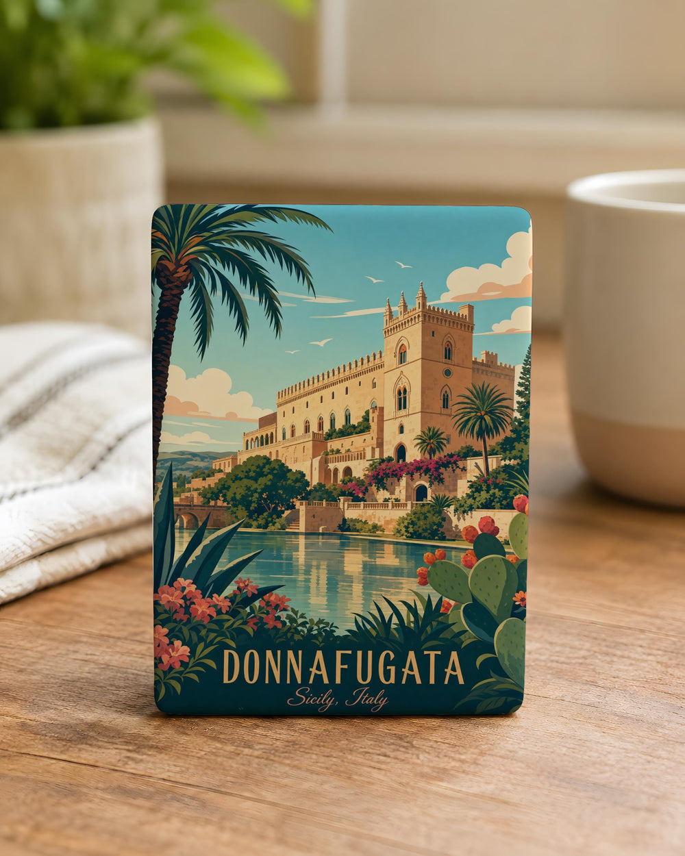 Donnafugata Castle Fridge Magnet, Sicily Italy Landmark Souvenir Magnet, Historic Castle Travel Gift, Italian Architecture Decor Magnet