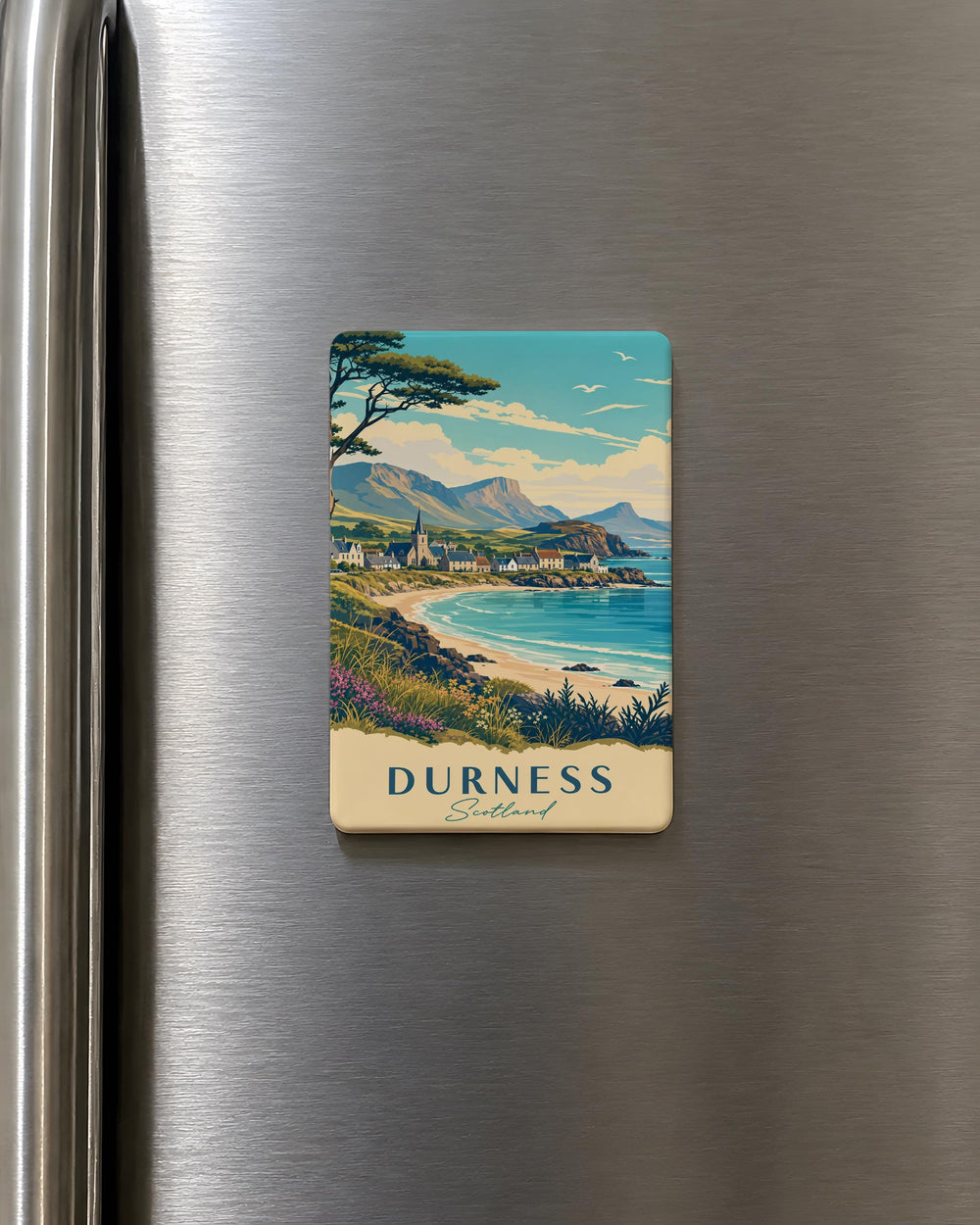 Durness Scotland Fridge Magnet, Scottish Highlands Souvenir, Durness Village Travel Keepsake, Scotland Gift for Travelers