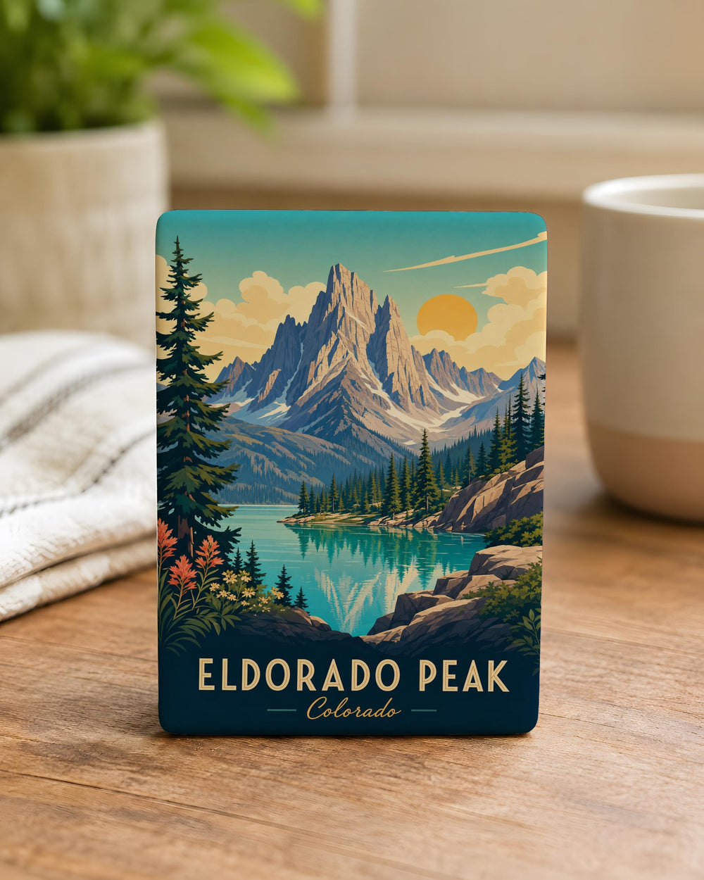 Eldorado Peak Fridge Magnet, Mountain Summit Souvenir, Washington Cascades Hiking Climbing Gift