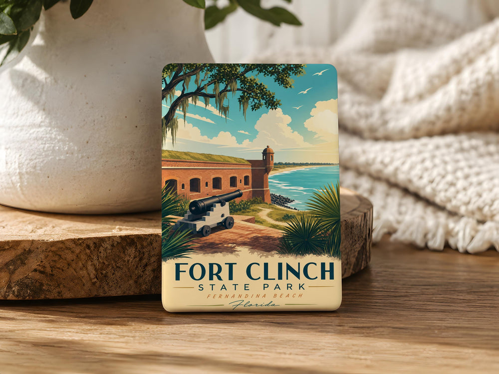 Fort Clinch State Park Fridge Magnet, Florida State Park Souvenir Magnet, Fernandina Beach Travel Keepsake Magnet