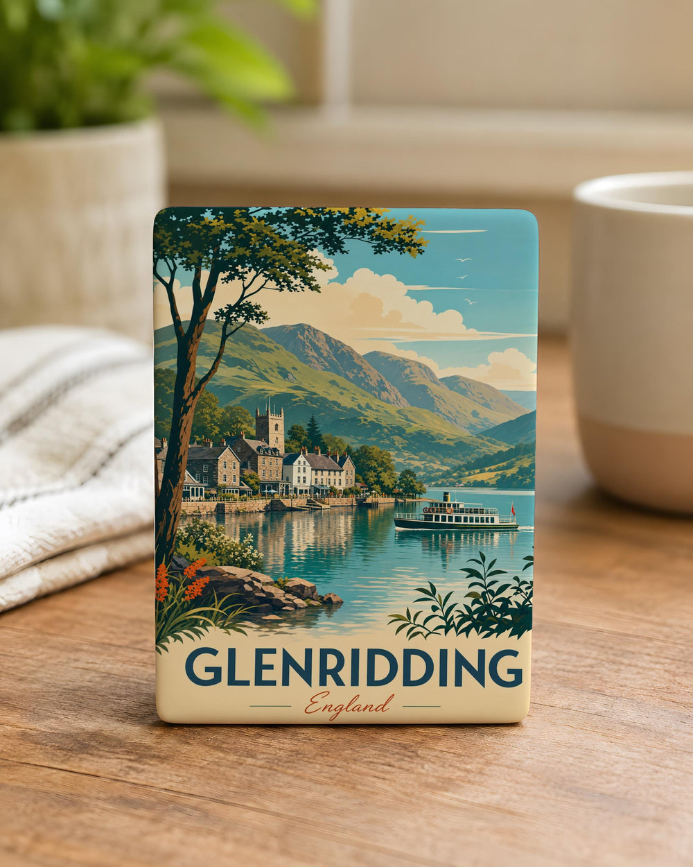 Glenridding England Fridge Magnet, Lake District Souvenir Magnet, Glenridding Village Travel Keepsake Magnet