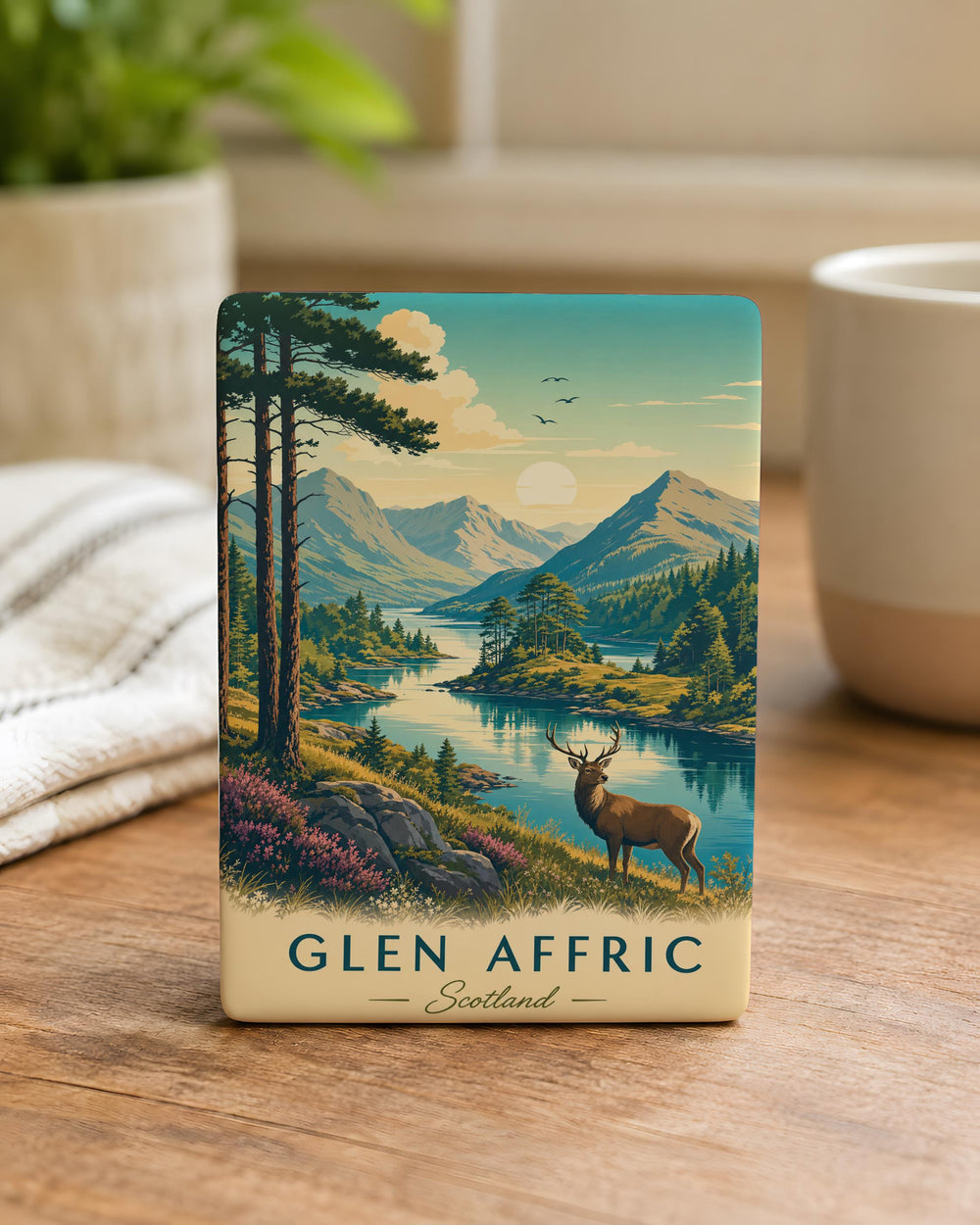Glen Affric Fridge Magnet, Scottish Highlands Landscape Souvenir Magnet, Glen Affric Scotland Travel Keepsake Magnet