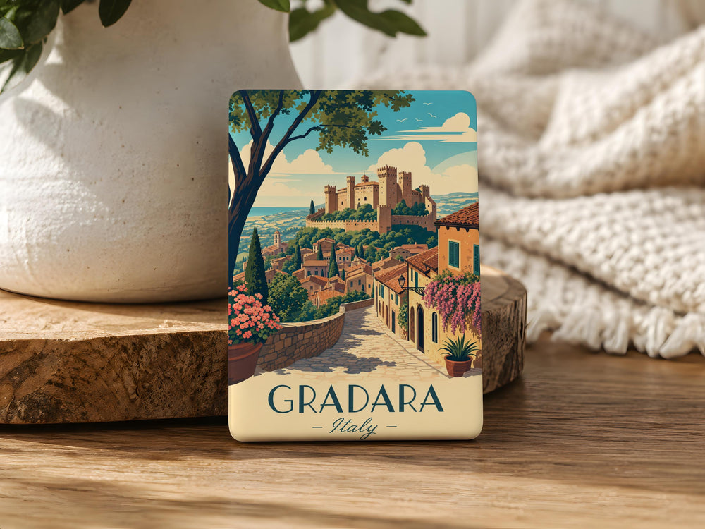 Gradara Italy Fridge Magnet, Gradara Castle Souvenir Magnet, Italian Village Travel Keepsake Magnet, Marche Italy Gift