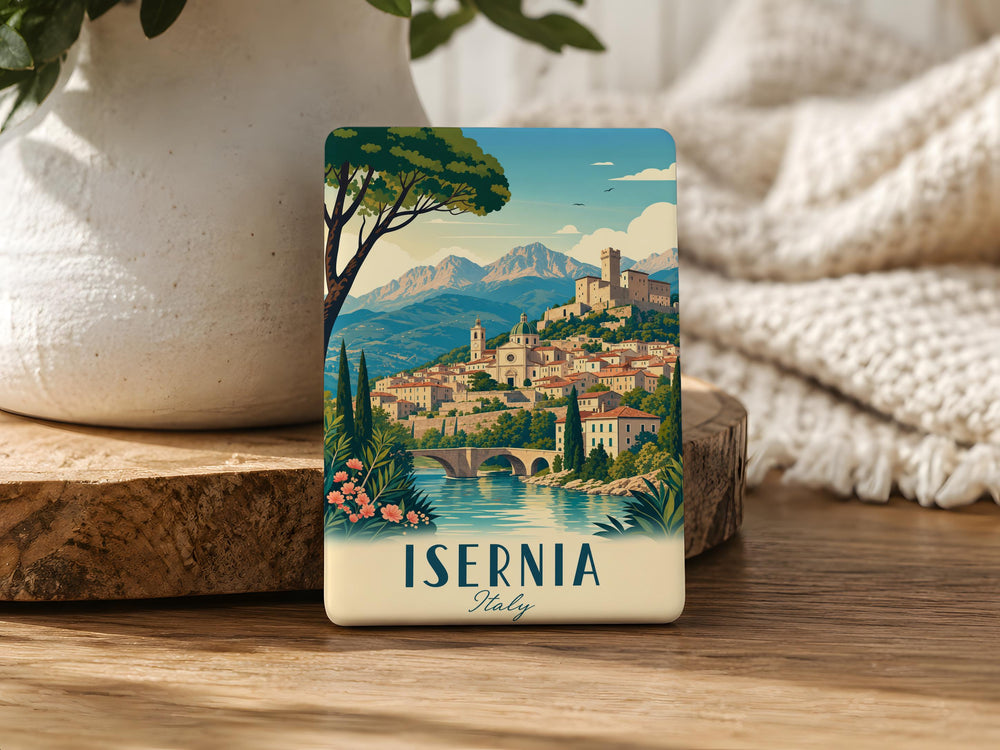 Isernia Italy Fridge Magnet, Isernia Souvenir Magnet, Italy Travel Gift, Italian City Landmark Magnet, Molise Keepsake Magnet