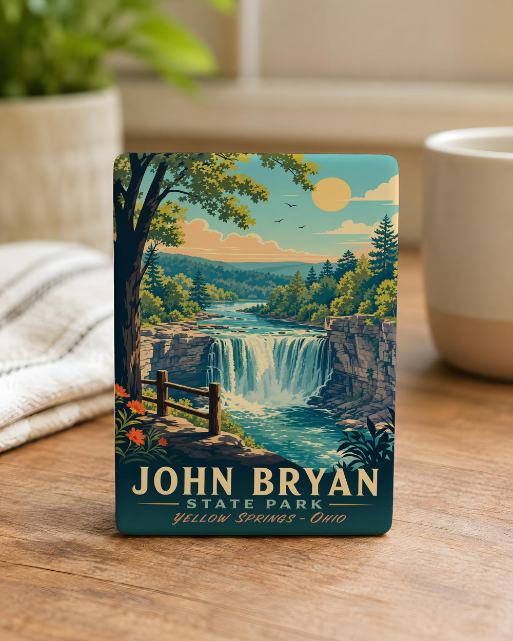 John Bryan State Park Fridge Magnet, Yellow Springs Ohio State Park Souvenir, Glen Helen Nature Preserve Gift Magnet