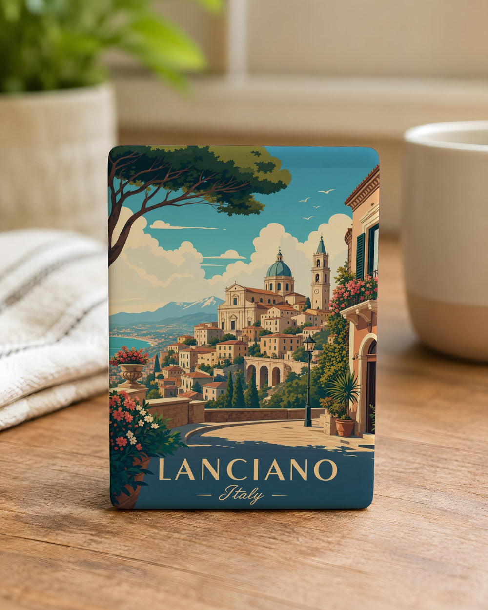 Lanciano Italy Fridge Magnet, Lanciano Souvenir Magnet, Abruzzo Travel Gift, Italian Town Landmark Keepsake Magnet