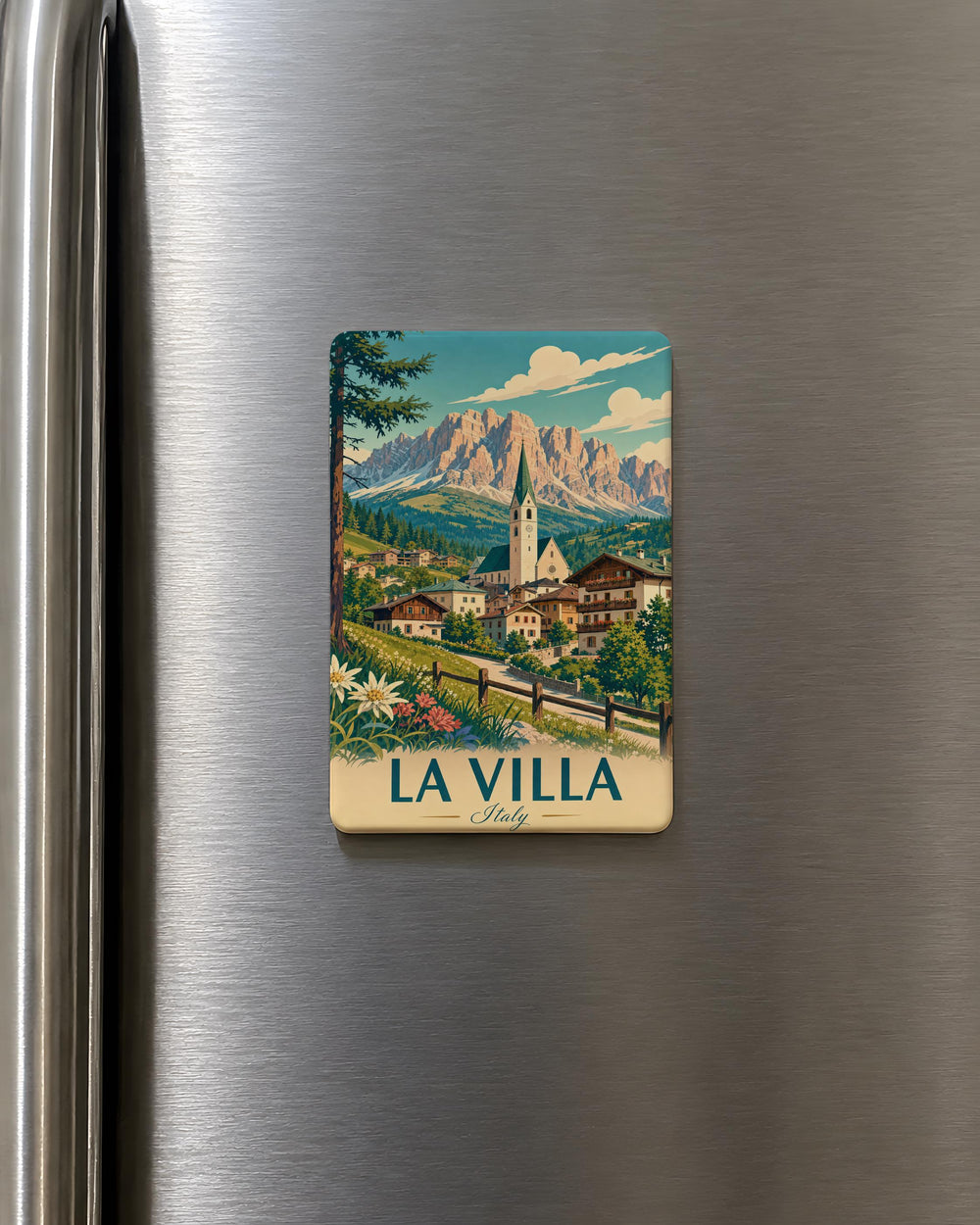 La Villa Italy Fridge Magnet, La Villa Italian Village Souvenir Magnet, Italy Travel Gift, Italian Town Keepsake Magnet