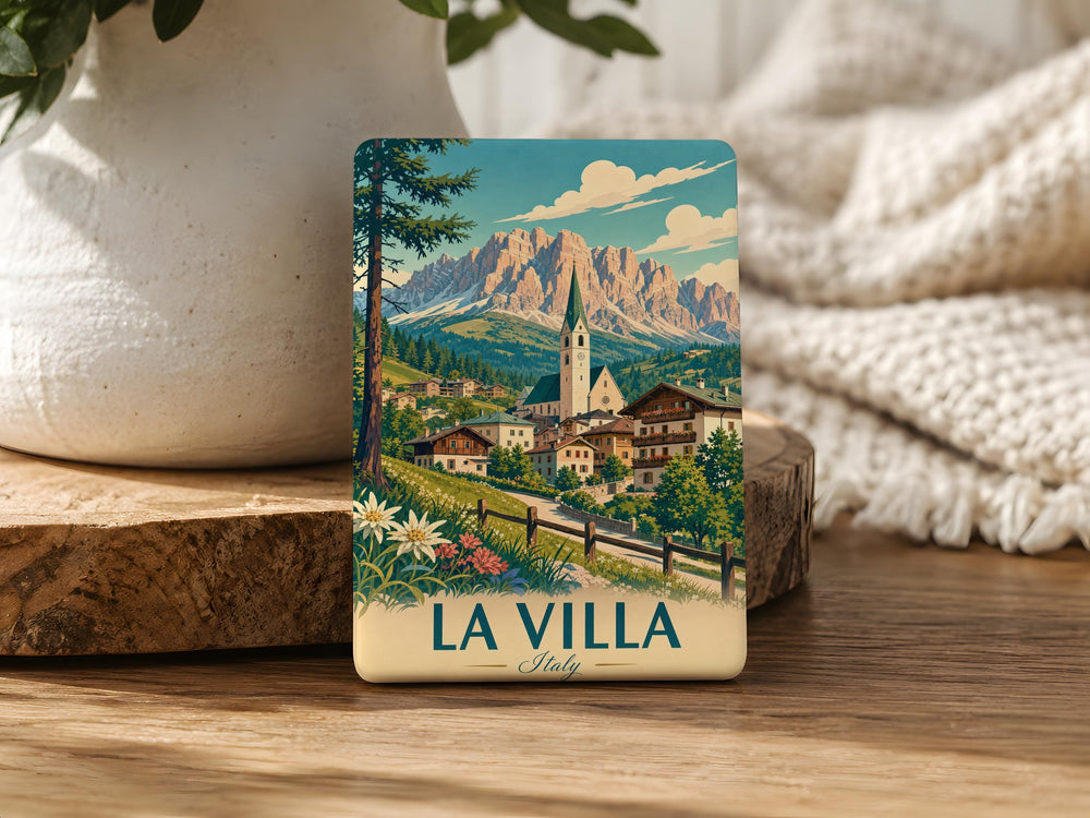 La Villa Italy Fridge Magnet, La Villa Italian Village Souvenir Magnet, Italy Travel Gift, Italian Town Keepsake Magnet