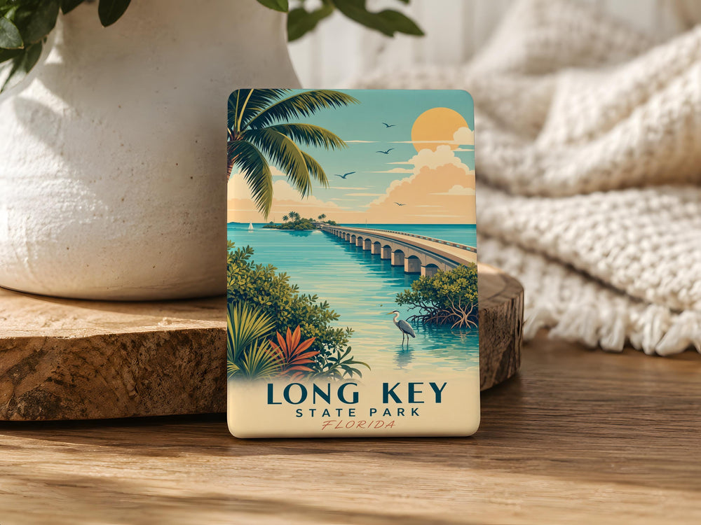 Long Key State Park Fridge Magnet, Florida Keys Souvenir Magnet, Beach and Coastal Nature Travel Gift
