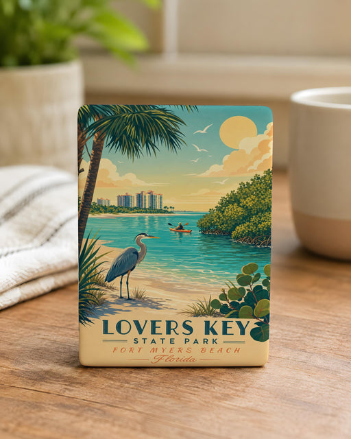 Lovers Key State Park Fridge Magnet, Florida Beach Park Souvenir Magnet, Lovers Key Gift, Coastal Nature Travel Keepsake