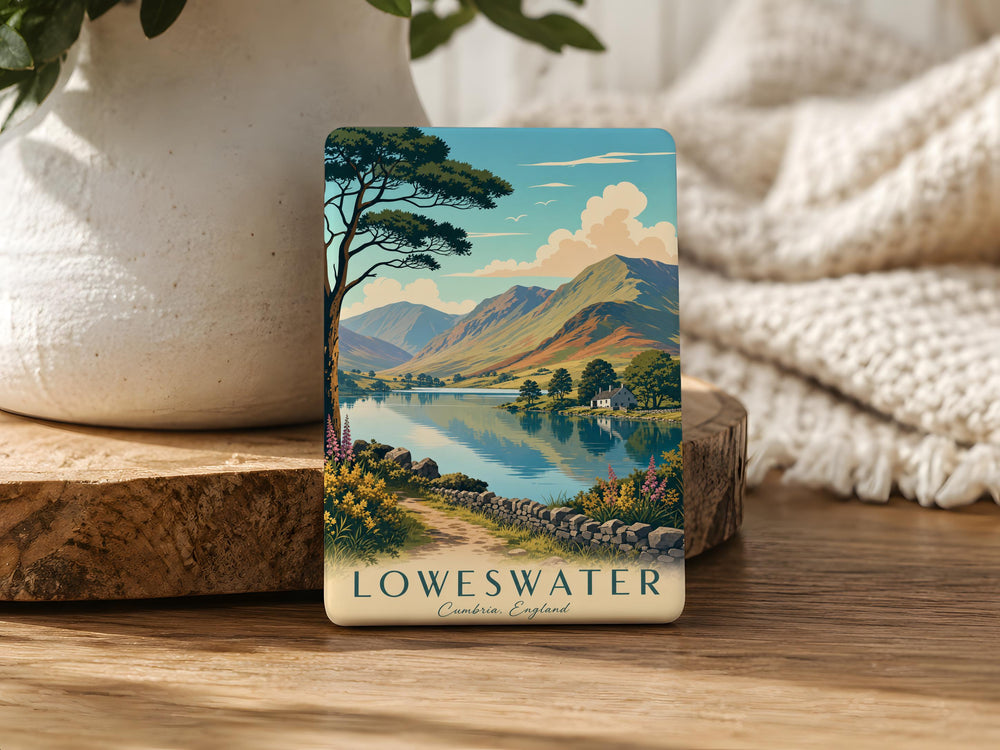 Loweswater Fridge Magnet, Lake District England Souvenir Magnet, Loweswater Lake Scenic Travel Keepsake Gift