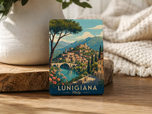 Lunigiana Italy Fridge Magnet, Lunigiana Souvenir Magnet, Tuscany Travel Gift, Italian Village Landmark Keepsake Magnet