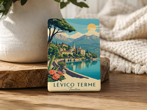 Levico Terme Fridge Magnet, Italy Travel Souvenir Magnet, Levico Terme Town Landmark Keepsake Magnet