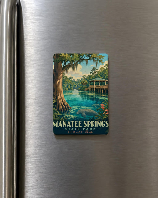 Manatee Springs State Park Fridge Magnet, Florida Nature Souvenir, Manatee Springs Travel Gift, State Park Keepsake Magnet