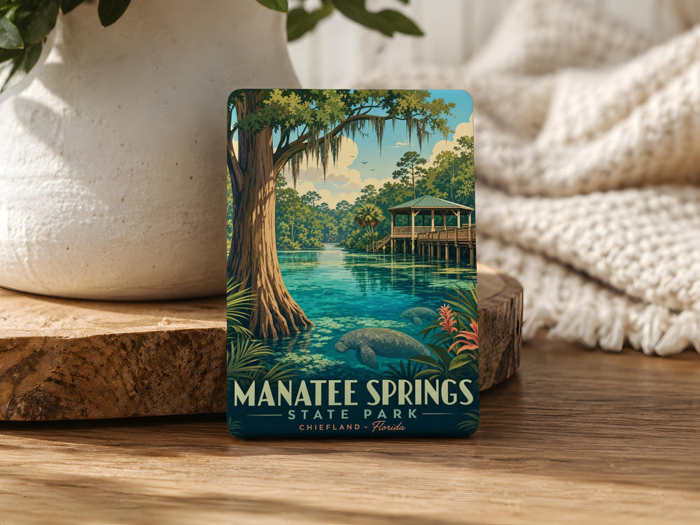 Manatee Springs State Park Fridge Magnet, Florida Nature Souvenir, Manatee Springs Travel Gift, State Park Keepsake Magnet
