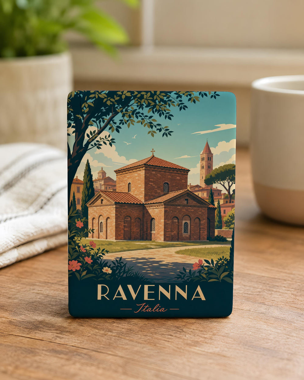 Mausoleum of Galla Placidia Fridge Magnet, Ravenna Italy Landmark Souvenir Magnet, Historic Byzantine Building Magnet