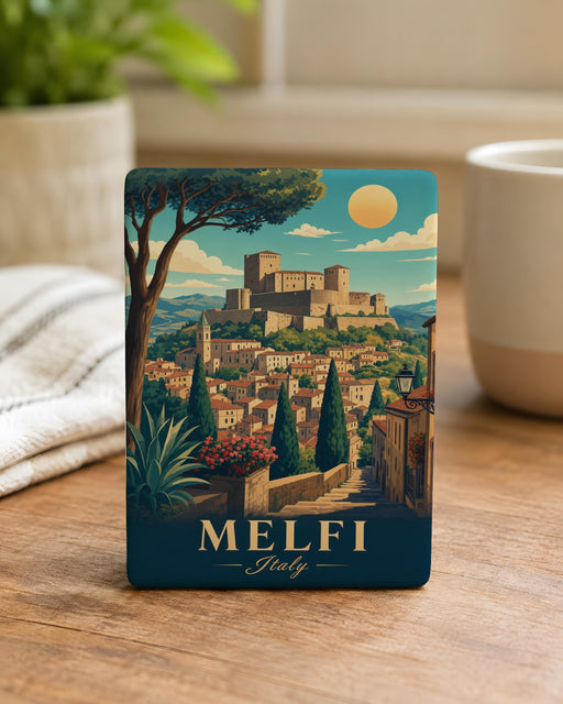Melfi Italy Fridge Magnet, Melfi Travel Souvenir Magnet, Basilicata Italy Landmark Keepsake Magnet, Italian Town Magnet
