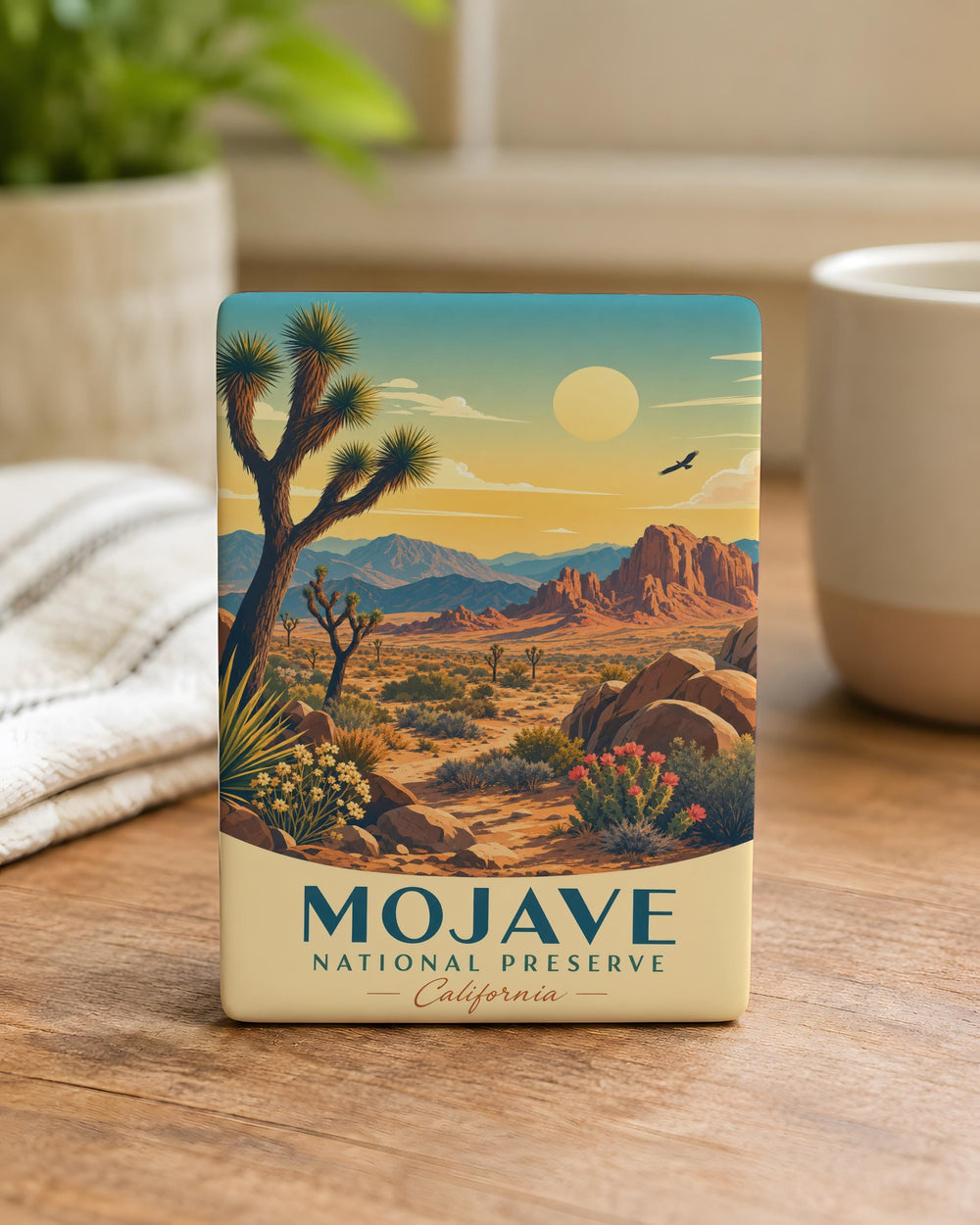 Mojave National Preserve Fridge Magnet, California Desert Landmark Souvenir, Travel Keepsake Magnet, National Park Gift