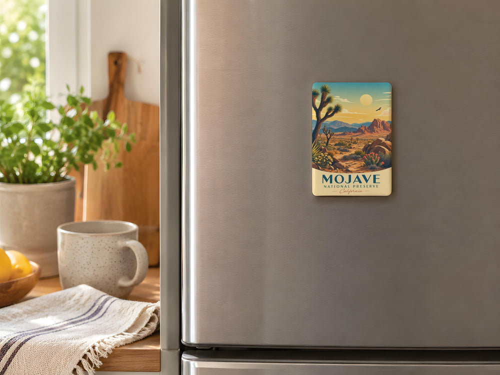 Mojave National Preserve Fridge Magnet, California Desert Landmark Souvenir, Travel Keepsake Magnet, National Park Gift