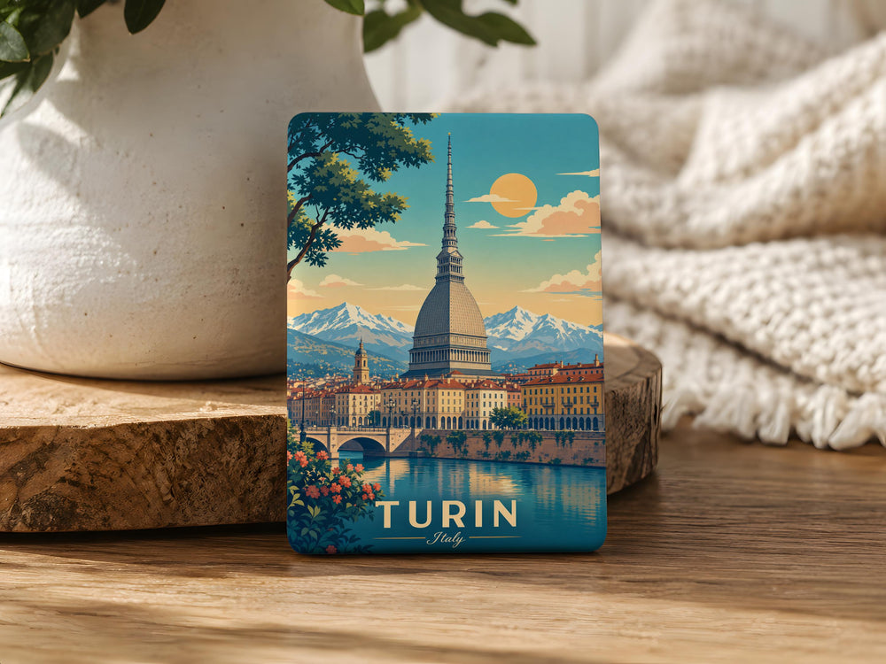 Mole Antonelliana Fridge Magnet, Turin Italy Landmark Souvenir Magnet, Italian Architecture Travel Keepsake Magnet
