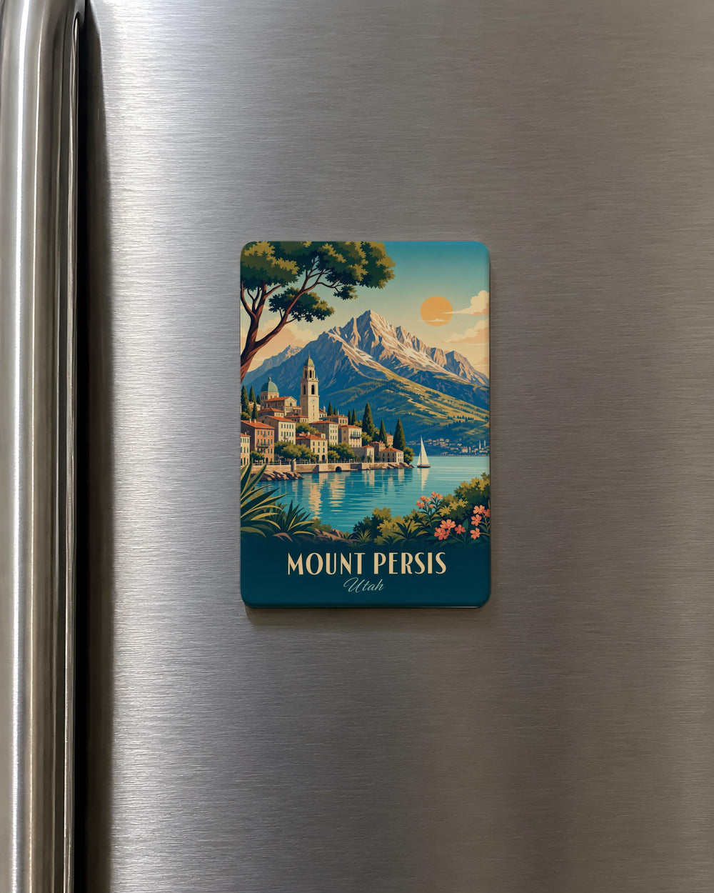 Mount Persis Fridge Magnet, Washington Mountain Souvenir Magnet, Hiking Trail Keepsake, Pacific Northwest Travel Gift