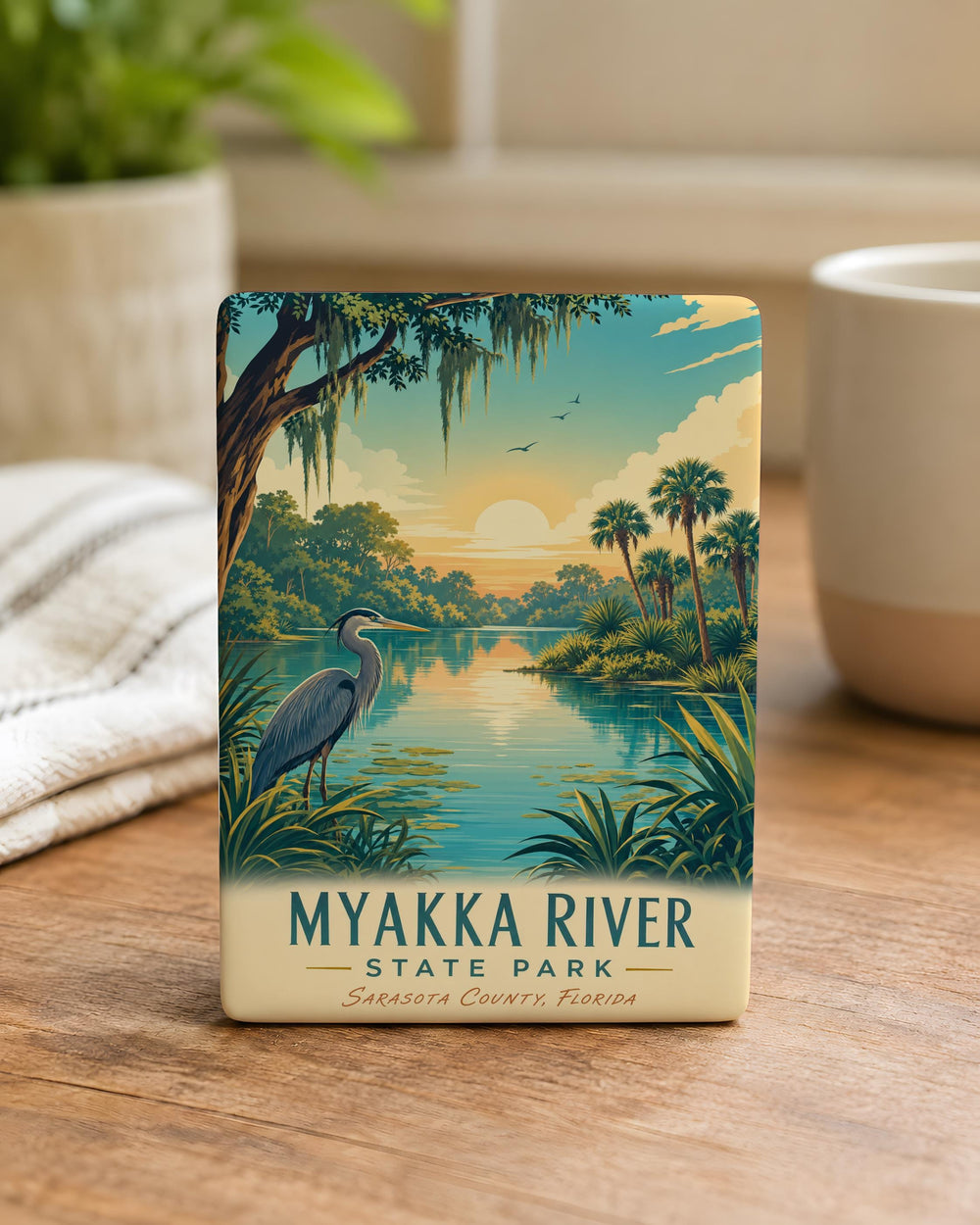 Myakka River State Park Fridge Magnet, Florida State Park Souvenir Magnet, Myakka River Nature Travel Keepsake Gift