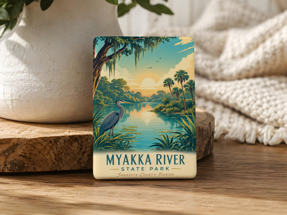 Myakka River State Park Fridge Magnet, Florida State Park Souvenir Magnet, Myakka River Nature Travel Keepsake Gift