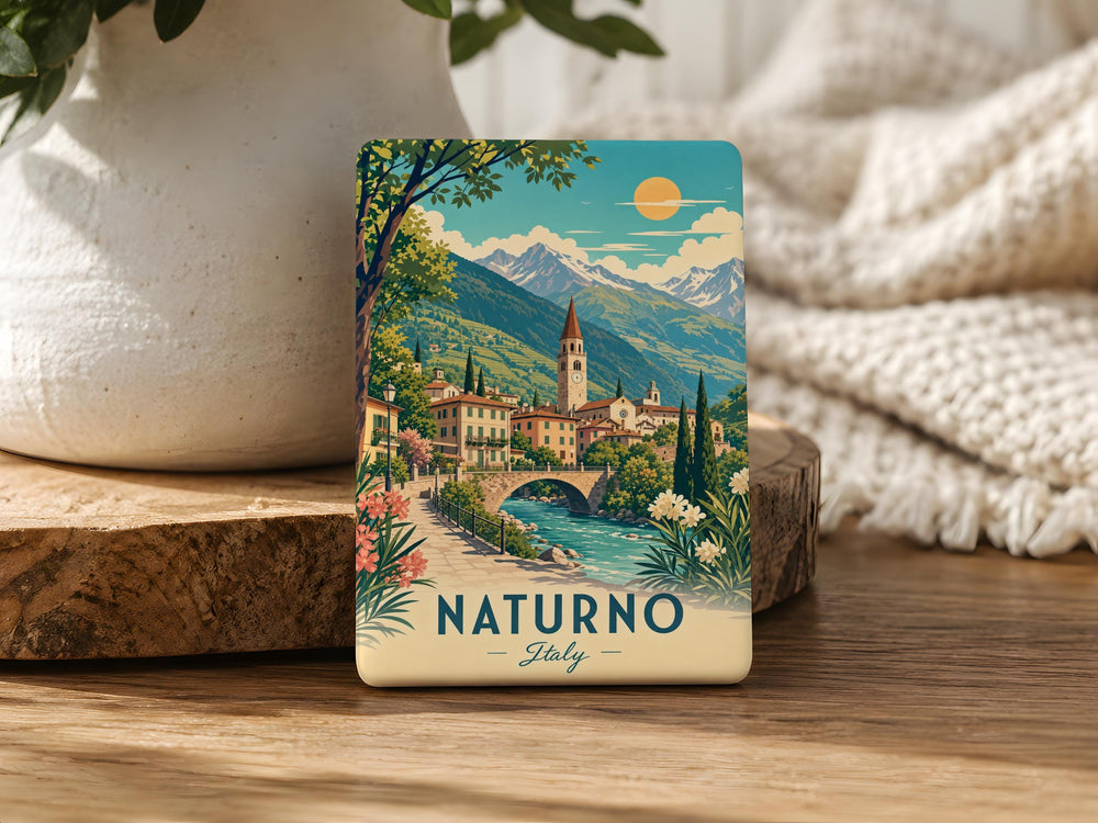 Naturno Italy Fridge Magnet, Naturno Souvenir Magnet, Italy Travel Gift, South Tyrol Keepsake Magnet, Italian Village Magnet