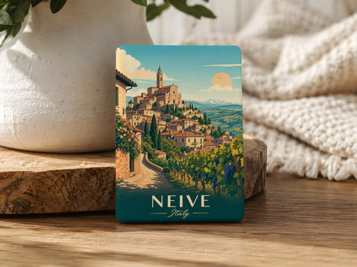 Neive Italy Fridge Magnet, Neive Piemonte Souvenir Magnet, Italian Village Travel Gift, Italy Vacation Keepsake Magnet