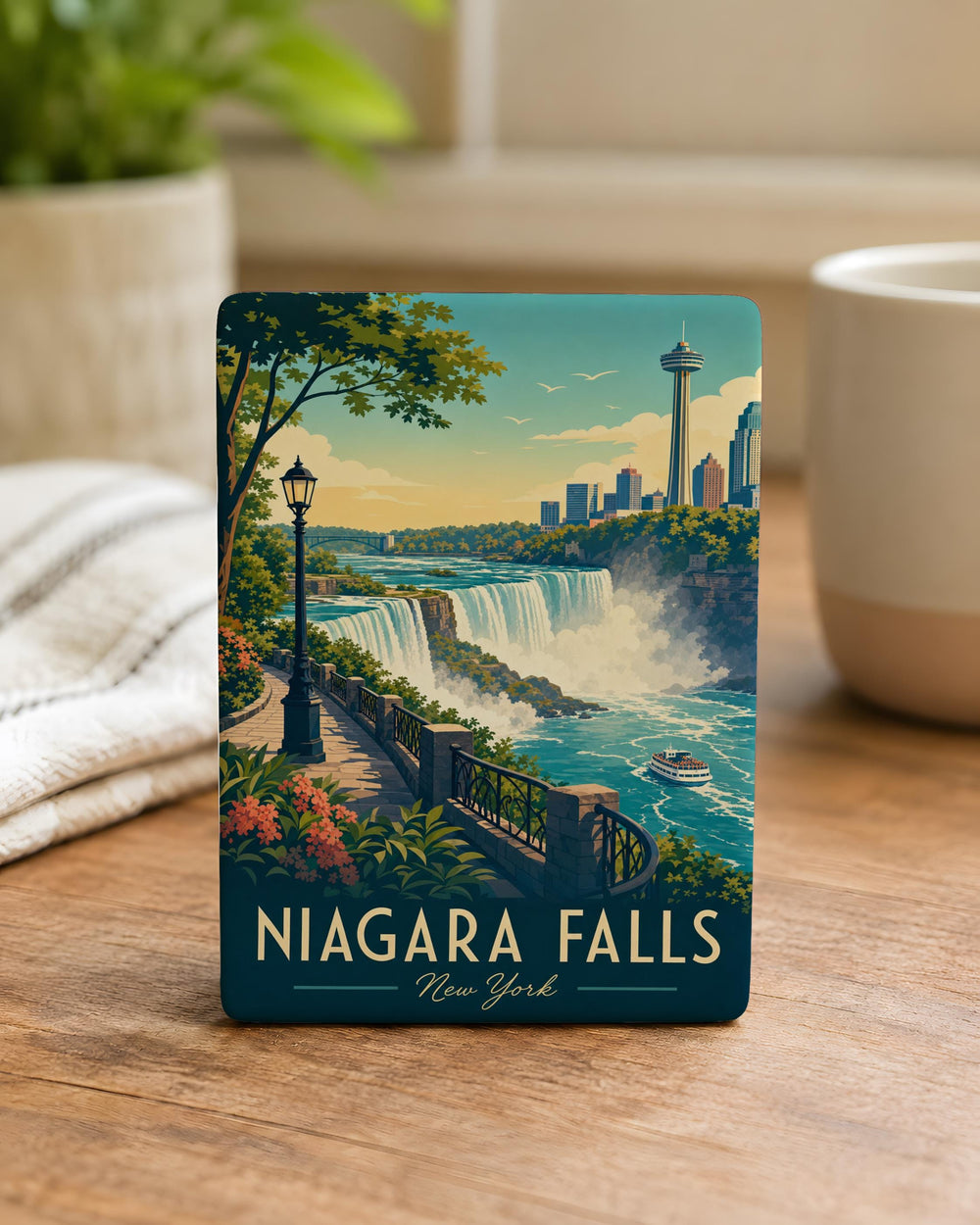 Niagara Falls State Park Fridge Magnet, Niagara Falls New York Souvenir Magnet, Waterfall Travel Keepsake Magnet