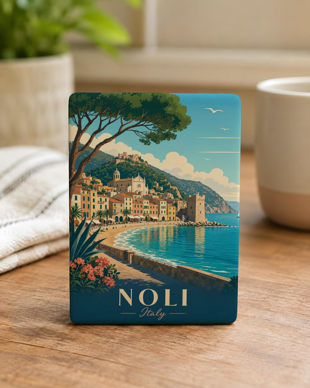 Noli Italy Fridge Magnet, Noli Liguria Souvenir Magnet, Italian Riviera Coastal Town Travel Gift, Italy Vacation Keepsake