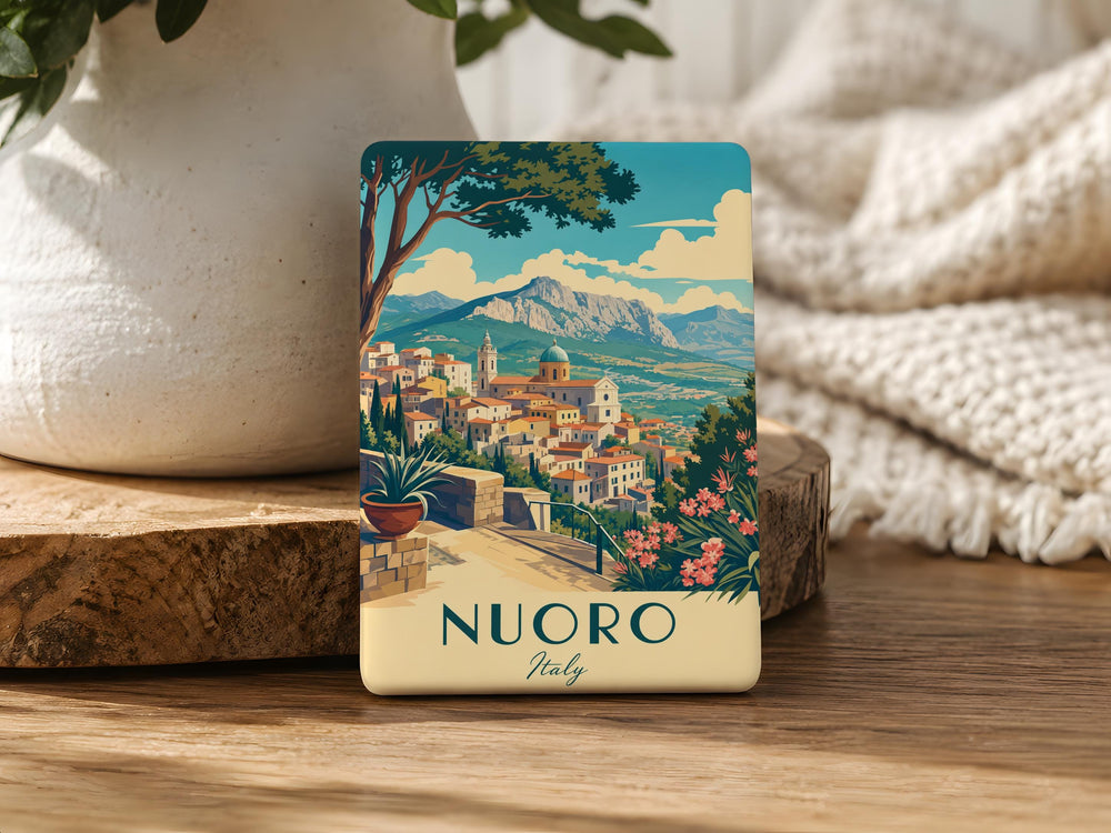 Nuoro Italy Fridge Magnet, Nuoro Sardinia Souvenir Magnet, Italy Travel Keepsake, Nuoro City Landmark Magnet, Italian Gift