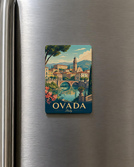 Ovada Italy Fridge Magnet, Ovada Souvenir Magnet, Italy Travel Gift, Italian Town Keepsake, Ovada Piemonte Memorabilia