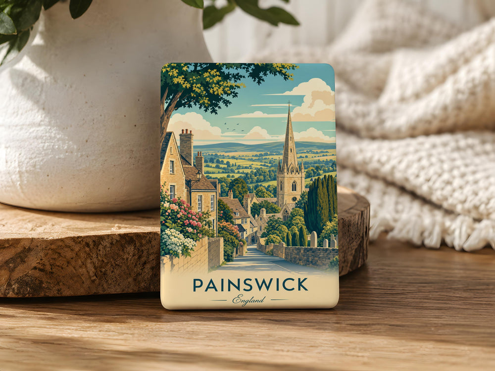 Painswick England Fridge Magnet, Painswick Village Souvenir, Gloucestershire Travel Gift, English Countryside Keepsake Magnet